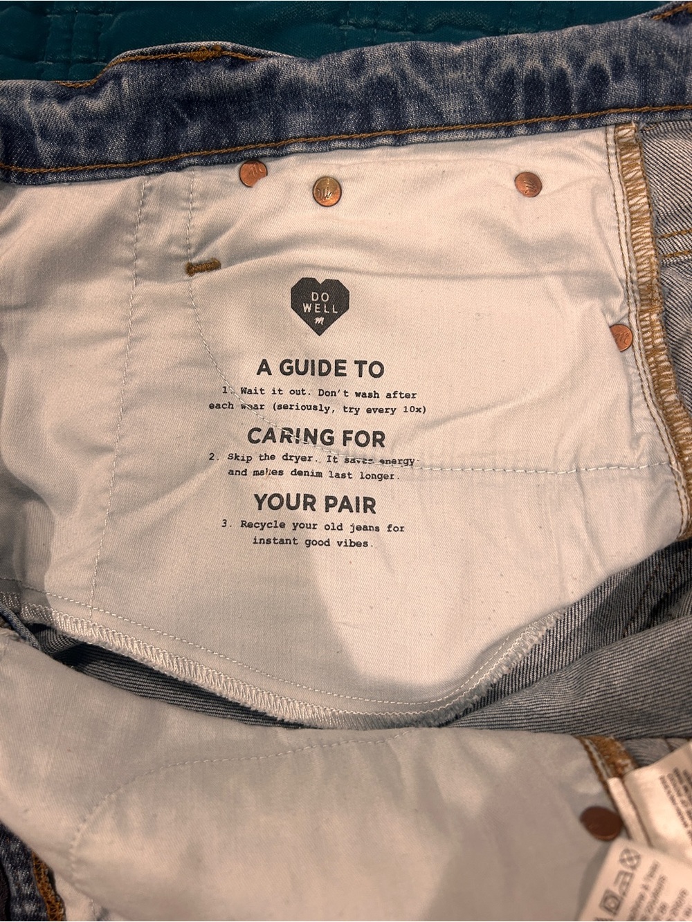 Madewell The Perfect Vintage Jeans – Size 30 | High Rise | Cropped Raw Hem - Picture 8 of 8